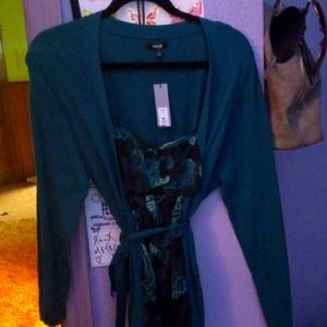 Apt.9 xl 2 in dressy top w cardigan